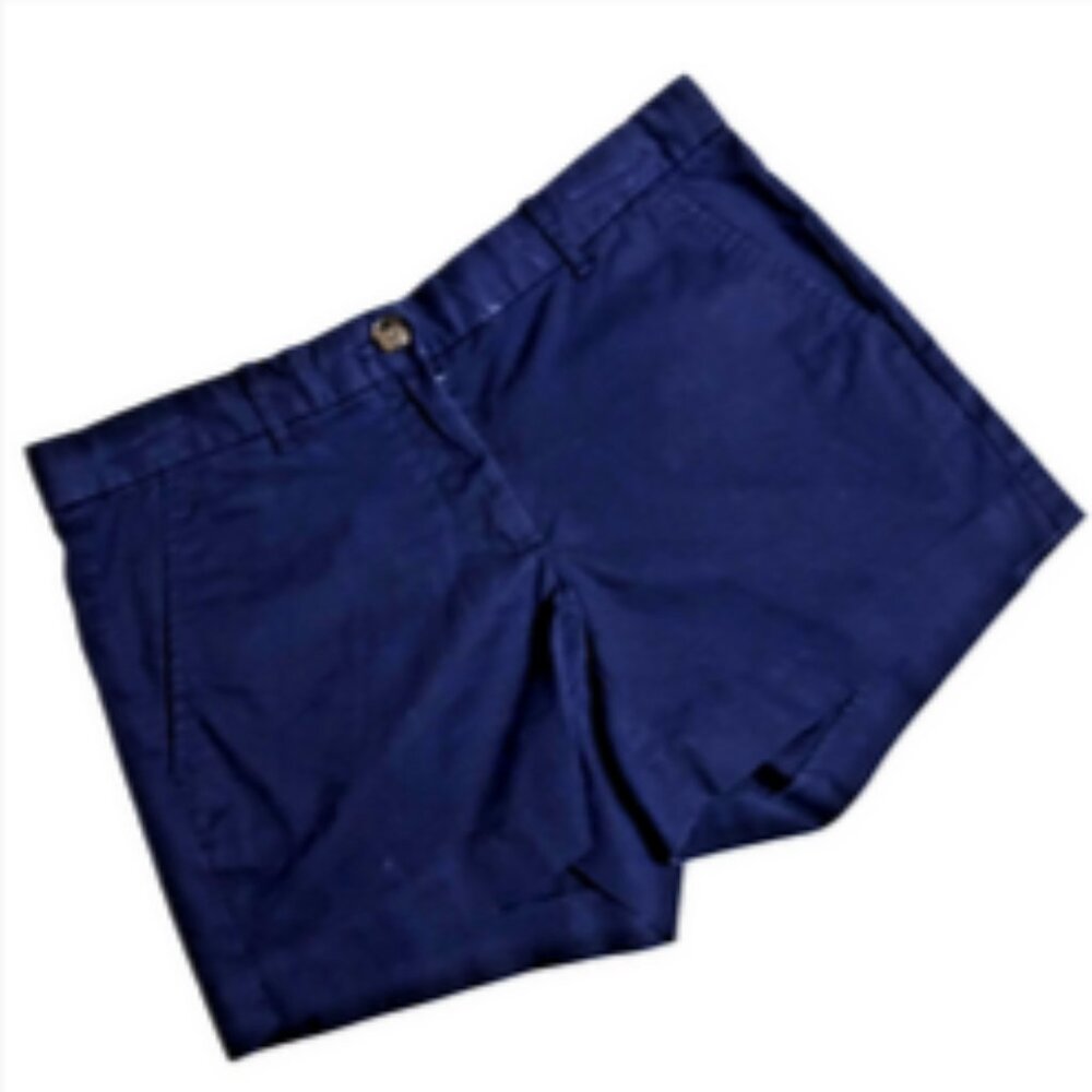NWOT Gap Navy Blue 100% Cotton Women's Chino Shorts Size 00